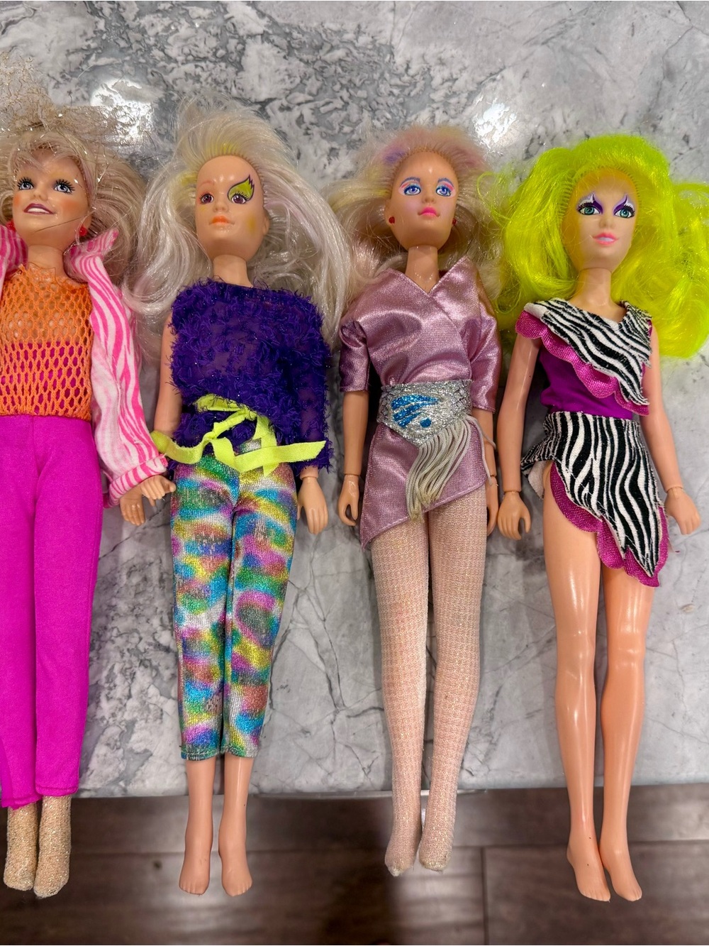 Vintage 80s Hasbro Jem and the Hologram Misfits Fashion Dolls